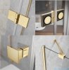 Radaway Essenza 8 Gold Kdj kabina 120x110cm lewa złoty połysk/szkło przejrzyste 10480812-01-01L/10470337-09-01L/10113110-01-01